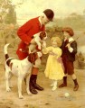 ハンツマンズ ペットの牧歌的な子供たち アーサー ジョン エルスリーのペットの子供たち